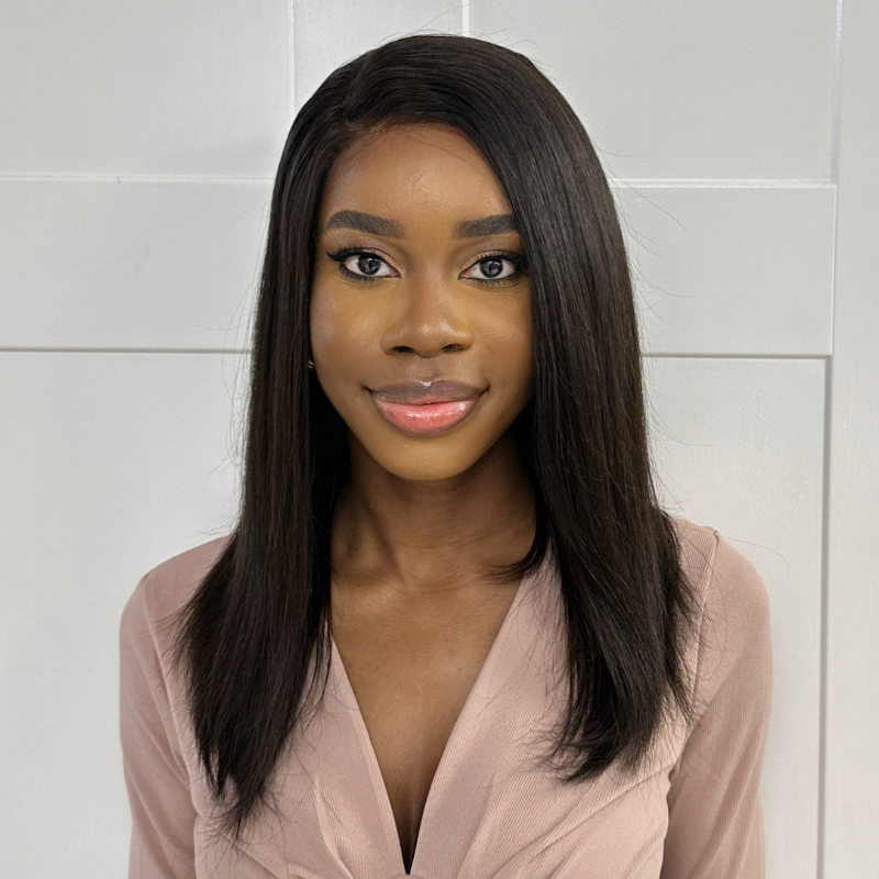 12 inches Straight Bob 5*5 HD Lace Closure Human Hair Wig-LORNA - estellewigsandmore.co.uk