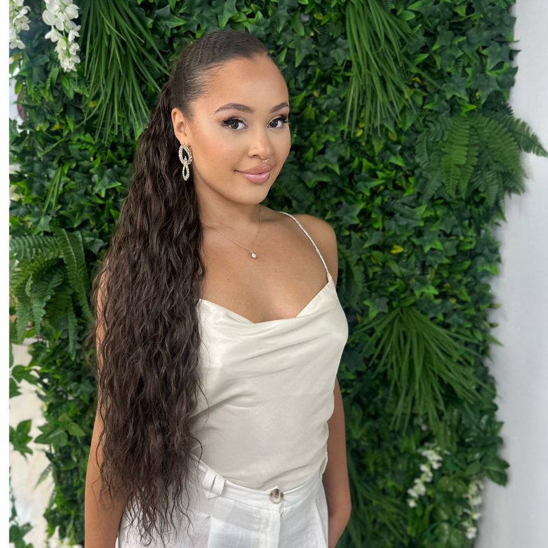 34'' Extra Long Curly Wrap Around Synthetic Ponytail -MARIE - estellewigsandmore.co.uk synthetic hair extensions