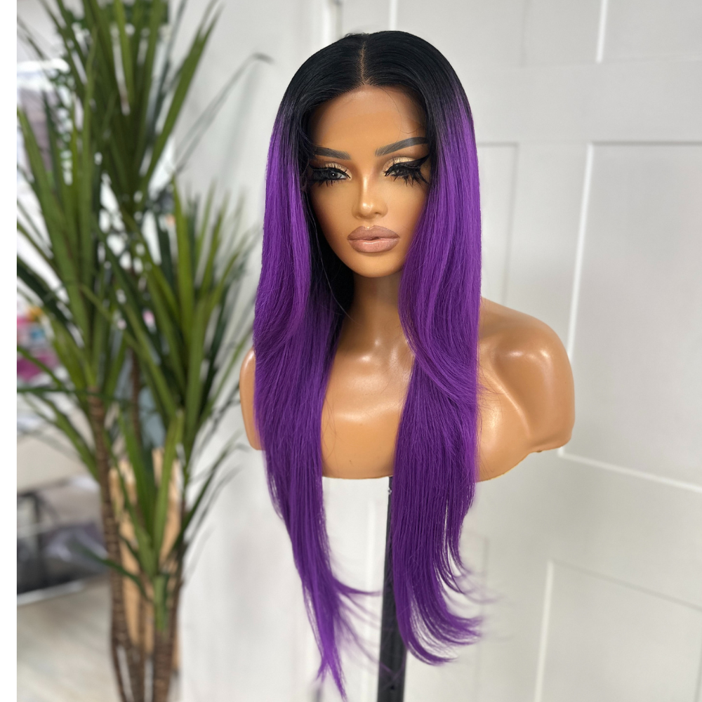 Long Straight Layered Synthetic Lace Front Wig-CLAUDIA - estellewigsandmore.co.uk Synthetic Lace front wig