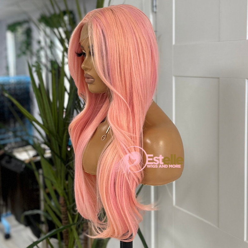 Candyfloss Long Layered Synthetic  Lace Front Wig -TRISH - estellewigsandmore.co.uk