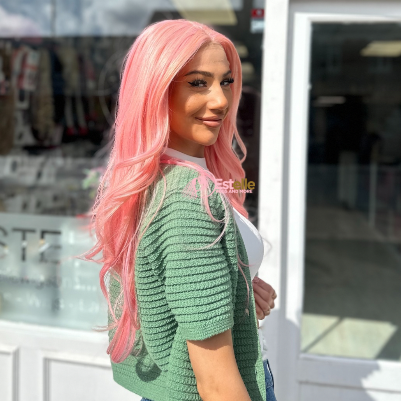 Candyfloss Long Layered Synthetic  Lace Front Wig -TRISH - estellewigsandmore.co.uk