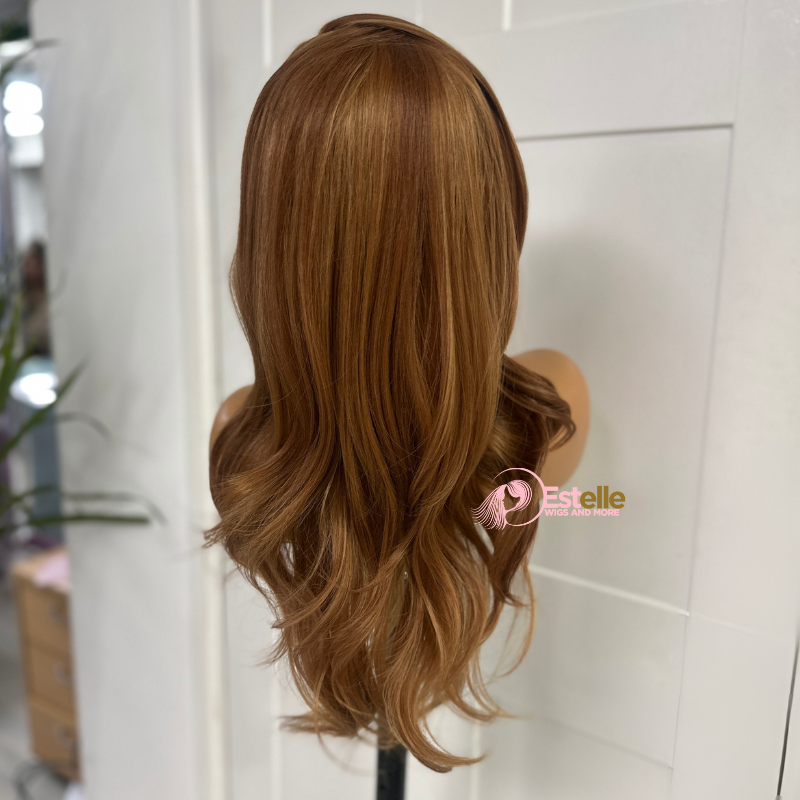 Copper Blonde Wavy Synthetic Lace Front Wig-DI/09 - estellewigsandmore.co.uk Synthetic Lace front wig