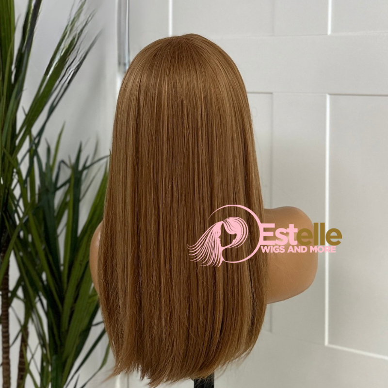 Long Light Auburn Straight Synthetic 13x6 Lace Front Wig-SIRA - estellewigsandmore.co.uk