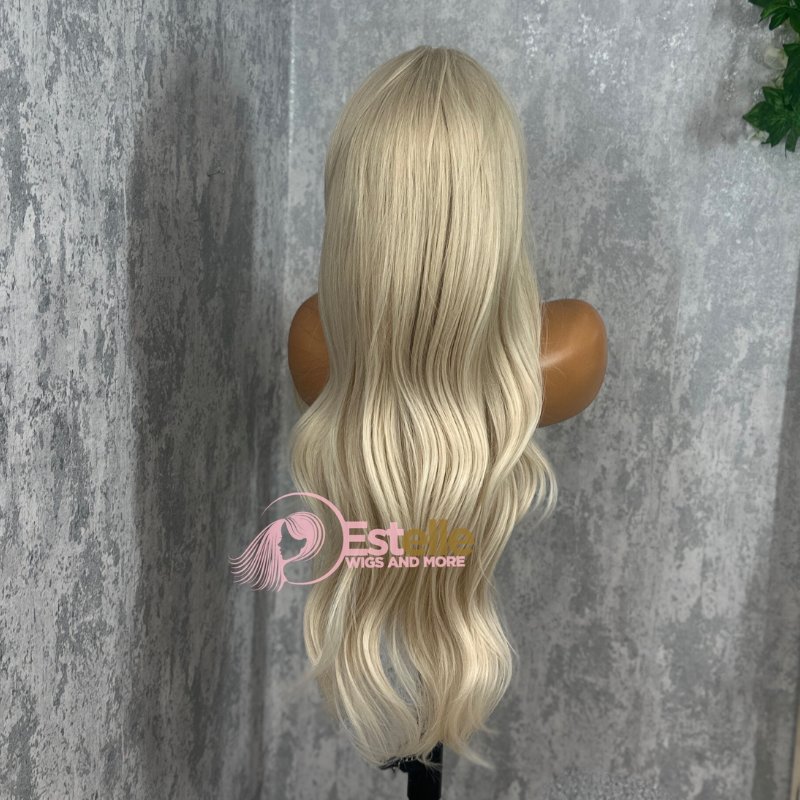 Long Light Champagne Blonde Synthetic Lace Front Wig-SORRIE/101 - estellewigsandmore.co.uk Synthetic Lace front wig