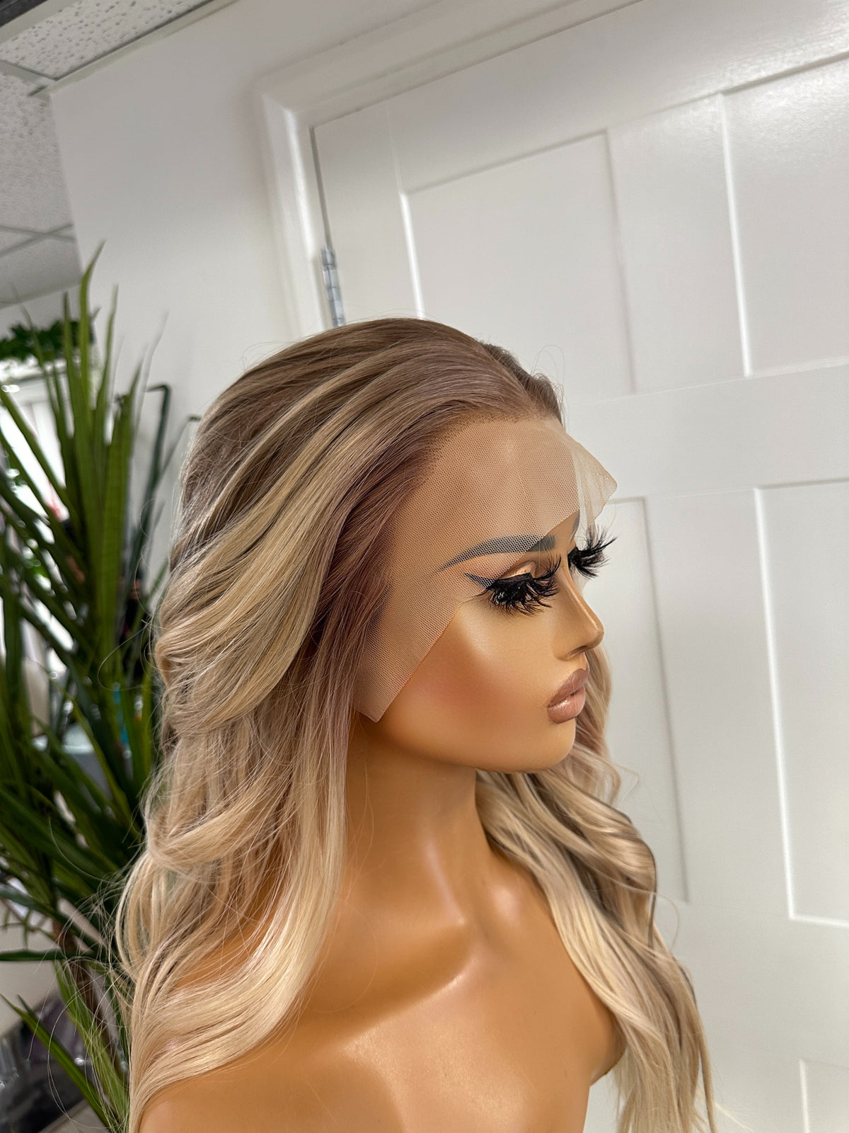 Long Mixed Blonde Wavy Synthetic Lace Front Wig-DI/04 - estellewigsandmore.co.uk Synthetic Lace front wig