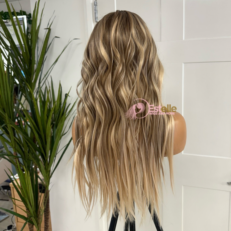 Long Mixed Blonde Wavy Synthetic Lace Front Wig-DI/04 - estellewigsandmore.co.uk Synthetic Lace front wig