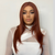 Straight Layered Copper Red  Synthetic Lace Front Wig-ATHENA - estellewigsandmore.co.uk
