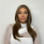 Straight Layered Dark Chestnut Brown  Synthetic Lace Front Wig-ATHENA - estellewigsandmore.co.uk