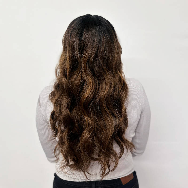 WELMA-18 ‘’ Wavy Curtain Bangs Lace Part Synthetic Wig - estellewigsandmore.co.uk