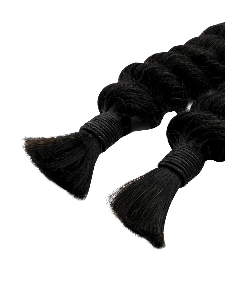 HUMAN HAIR -Deep Wave Bulk Braiding Hair | Boho Braids | Goddess Locs - estellewigsandmore.co.uk Braiding Hair