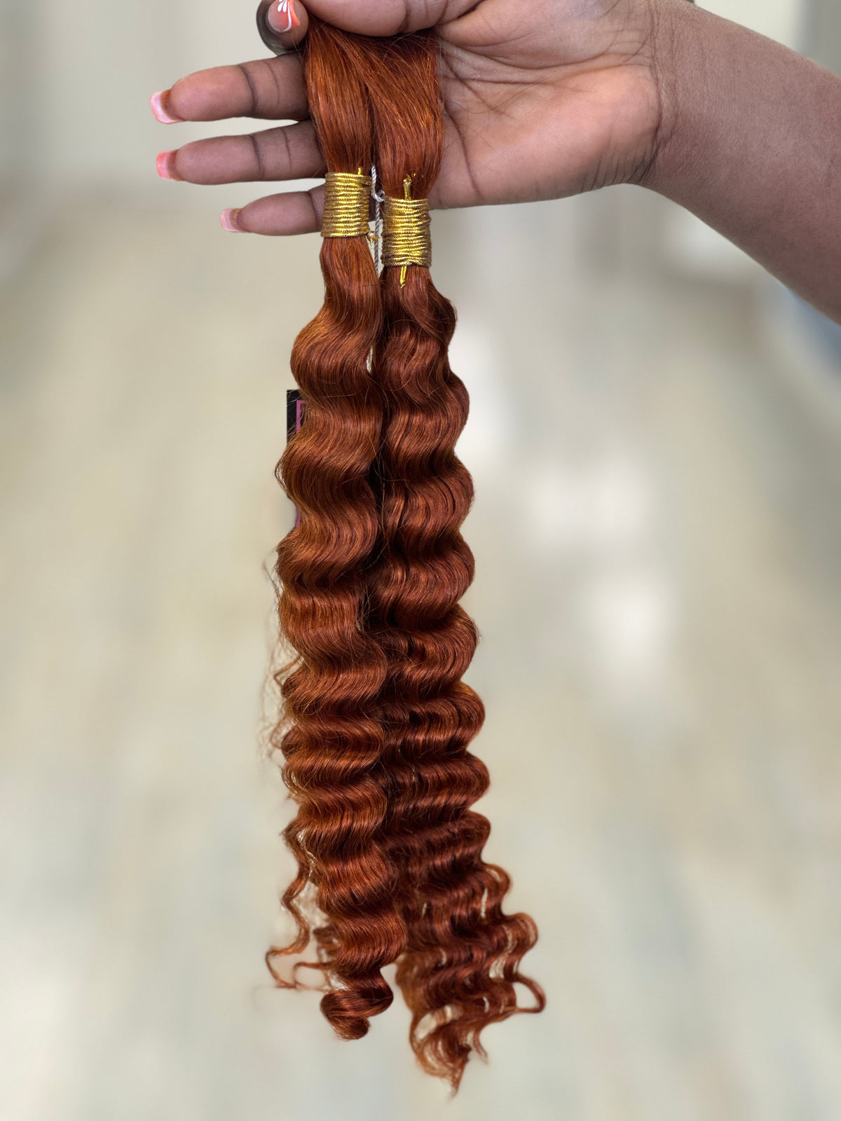 HUMAN HAIR -Deep Wave Bulk Braiding Hair | Boho Braids | Goddess Locs - estellewigsandmore.co.uk Braiding Hair