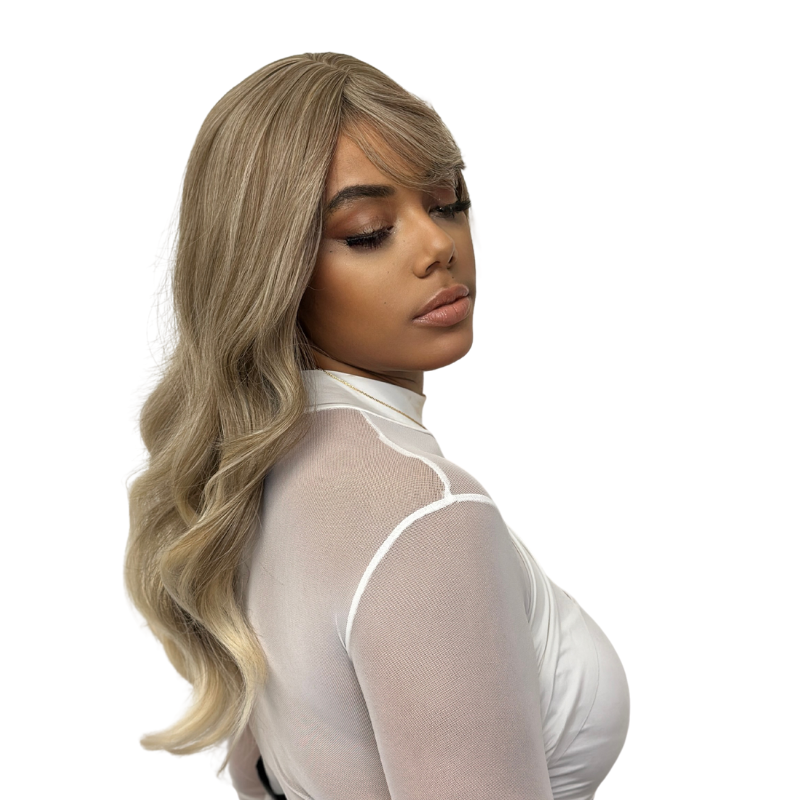 LILI- Light Blonde Mix Layered Synthetic Full Wig - estellewigsandmore.co.uk