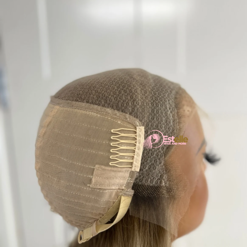 22 inches Black/Brunette Lace Front Human Hair Wig-SHARON - estellewigsandmore.co.uk Human Hair Lace Front Wig