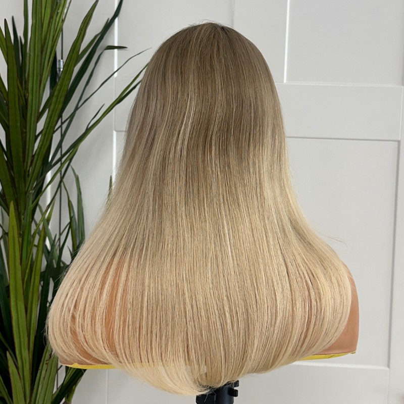 14 inches Rooted Light Blonde Lace Front Human Hair Wig-RICHIE - estellewigsandmore.co.uk Human Hair Wigs
