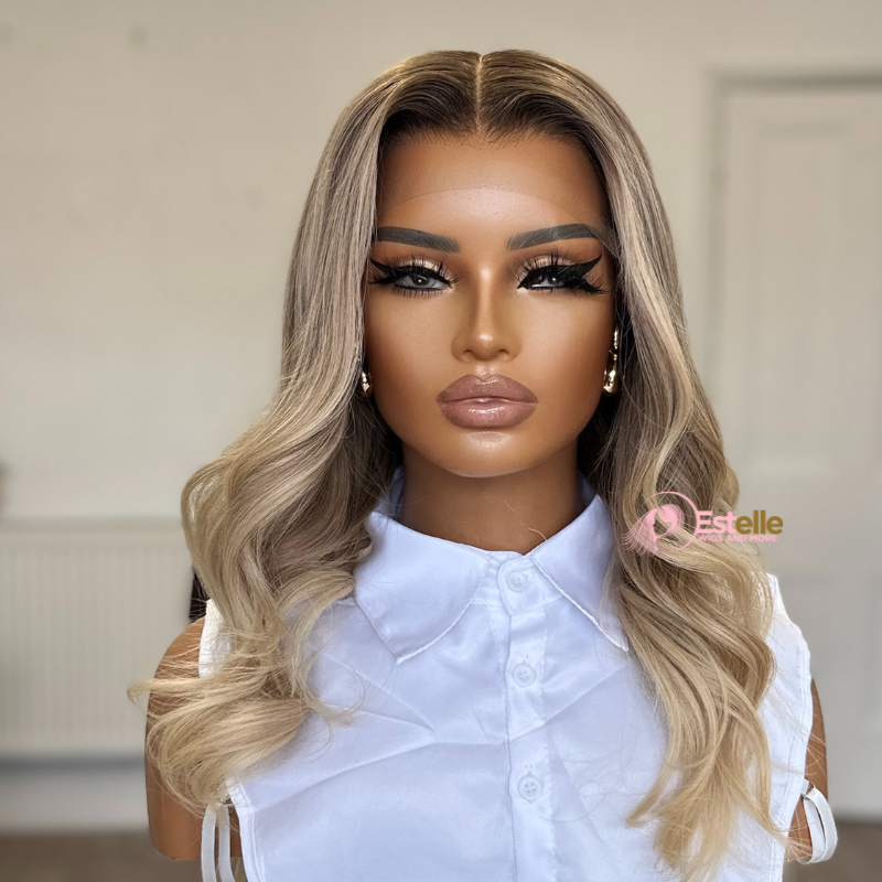 14 inches Rooted Light Blonde Lace Front Human Hair Wig-RICHIE - estellewigsandmore.co.uk Human Hair Wigs