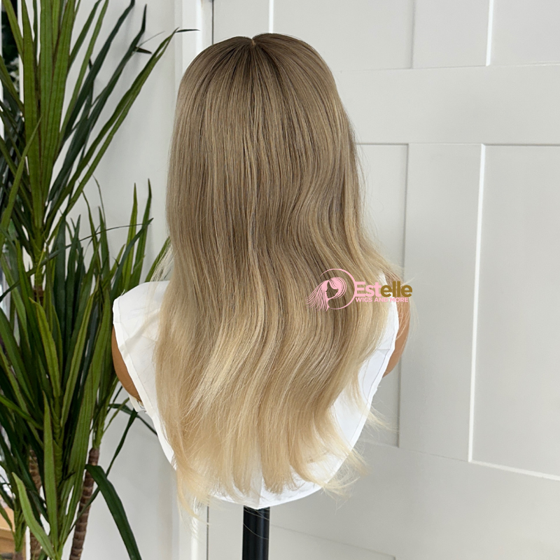 14 inches Rooted Light Blonde Lace Front Human Hair Wig-RICHIE - estellewigsandmore.co.uk Human Hair Wigs