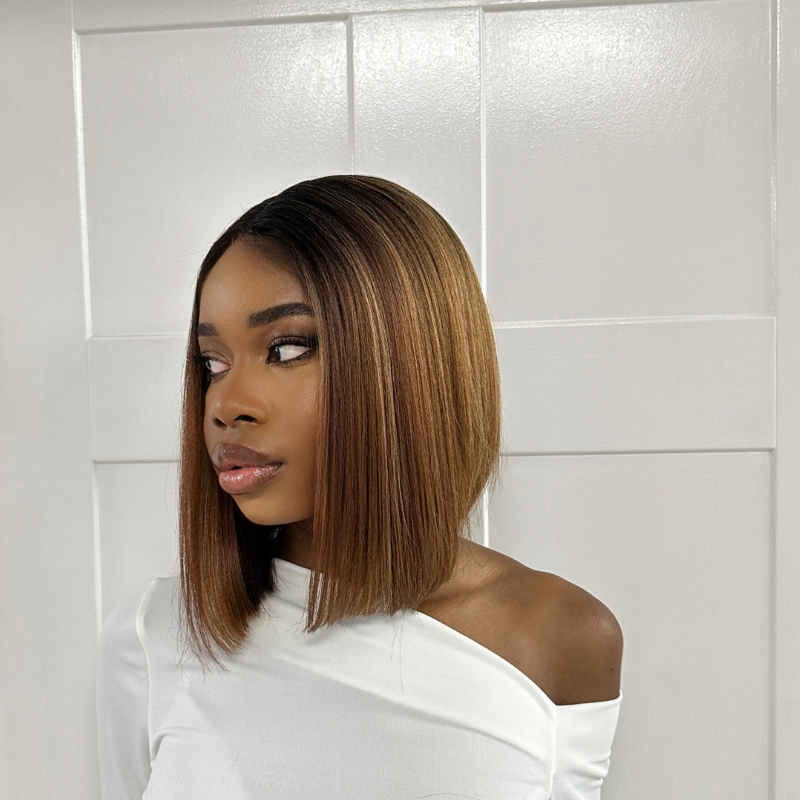 Short Bob Synthetic Lace Front Wig-FIFI - estellewigsandmore.co.uk