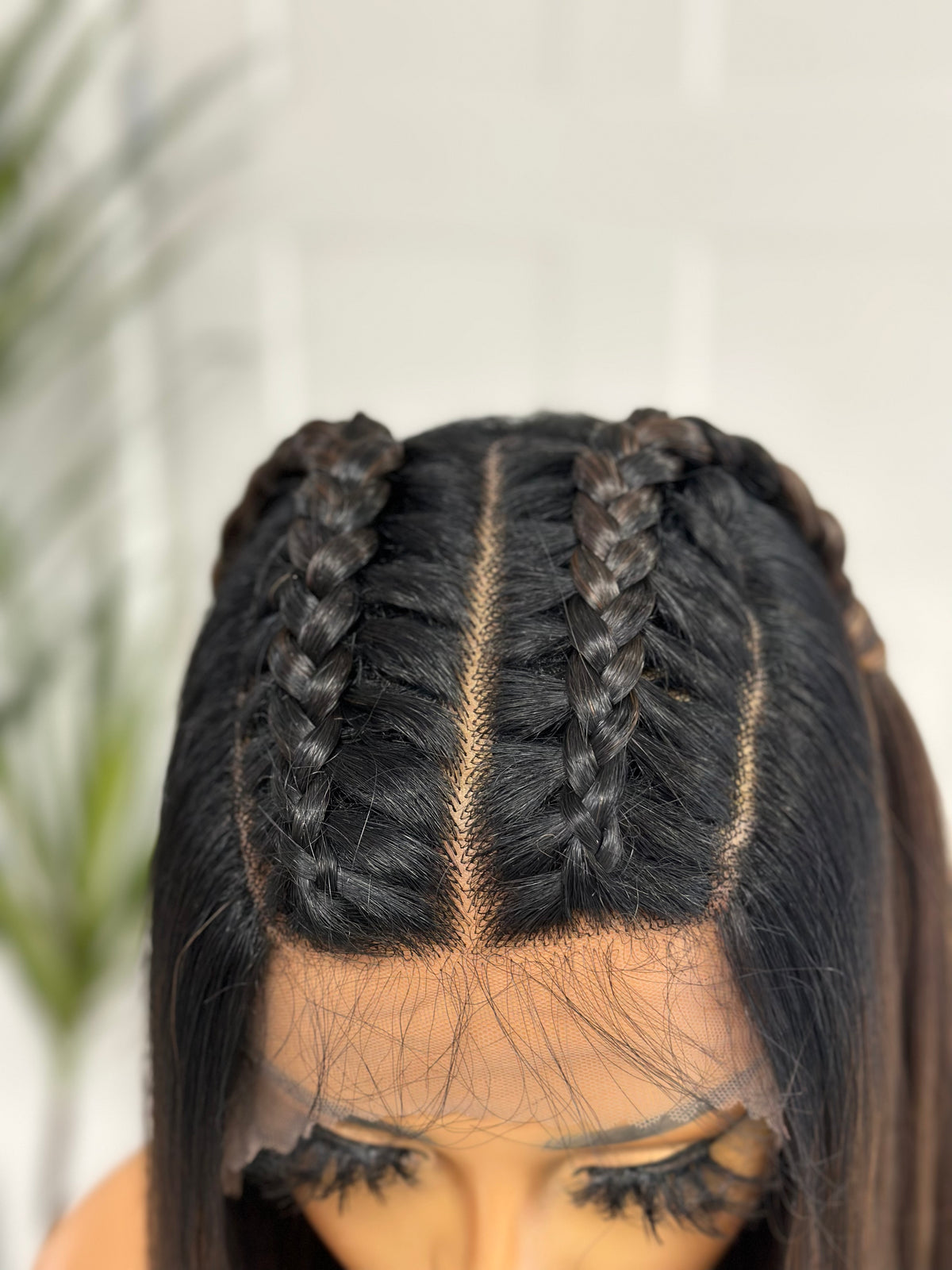 Braided Human Hair Blend Lace Front Wig-ANYA - estellewigsandmore.co.uk Synthetic Lace front wig