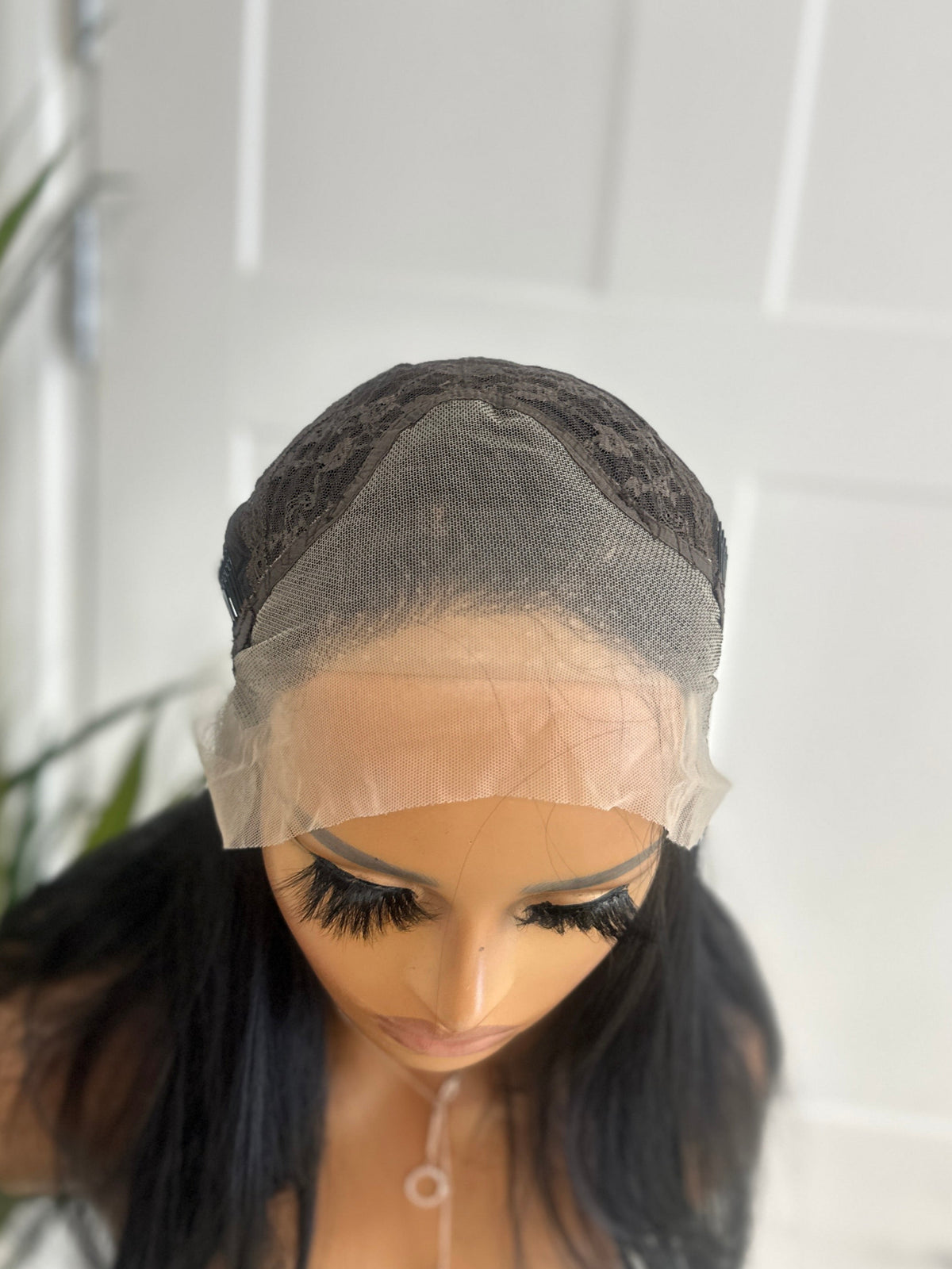 EWD06 -Jet Black Straight Lacefront Synthetic Wig - estellewigsandmore.co.uk Synthetic Lace front wig