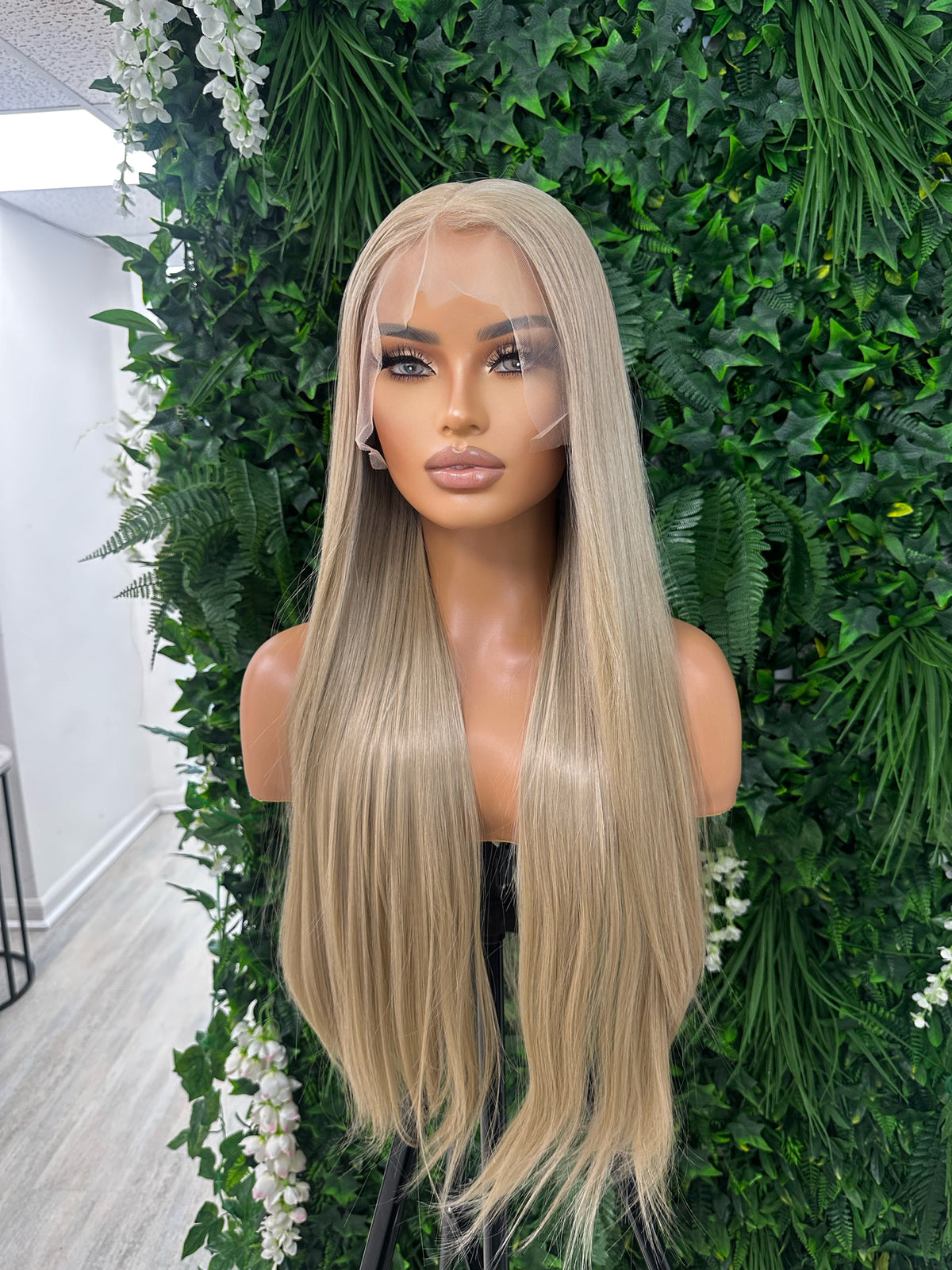 ILARIA- Long Straight 13*6 Synthetic Lace Frontal Wig - estellewigsandmore.co.uk