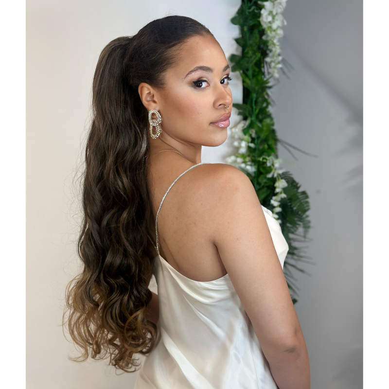 ARIEL-Long Wavy Synthetic Drawstring Ponytail - estellewigsandmore.co.uk synthetic hair extensions