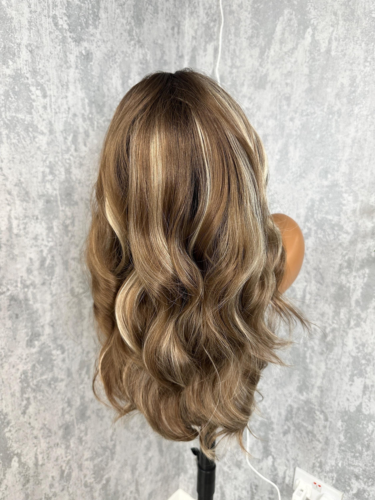 Wavy Brown Blonde Balayage Lace Front Wig – Free Part, Heat Safe Synthetic Fibre-DI/07 - estellewigsandmore.co.uk SYNTHETIC WIGS