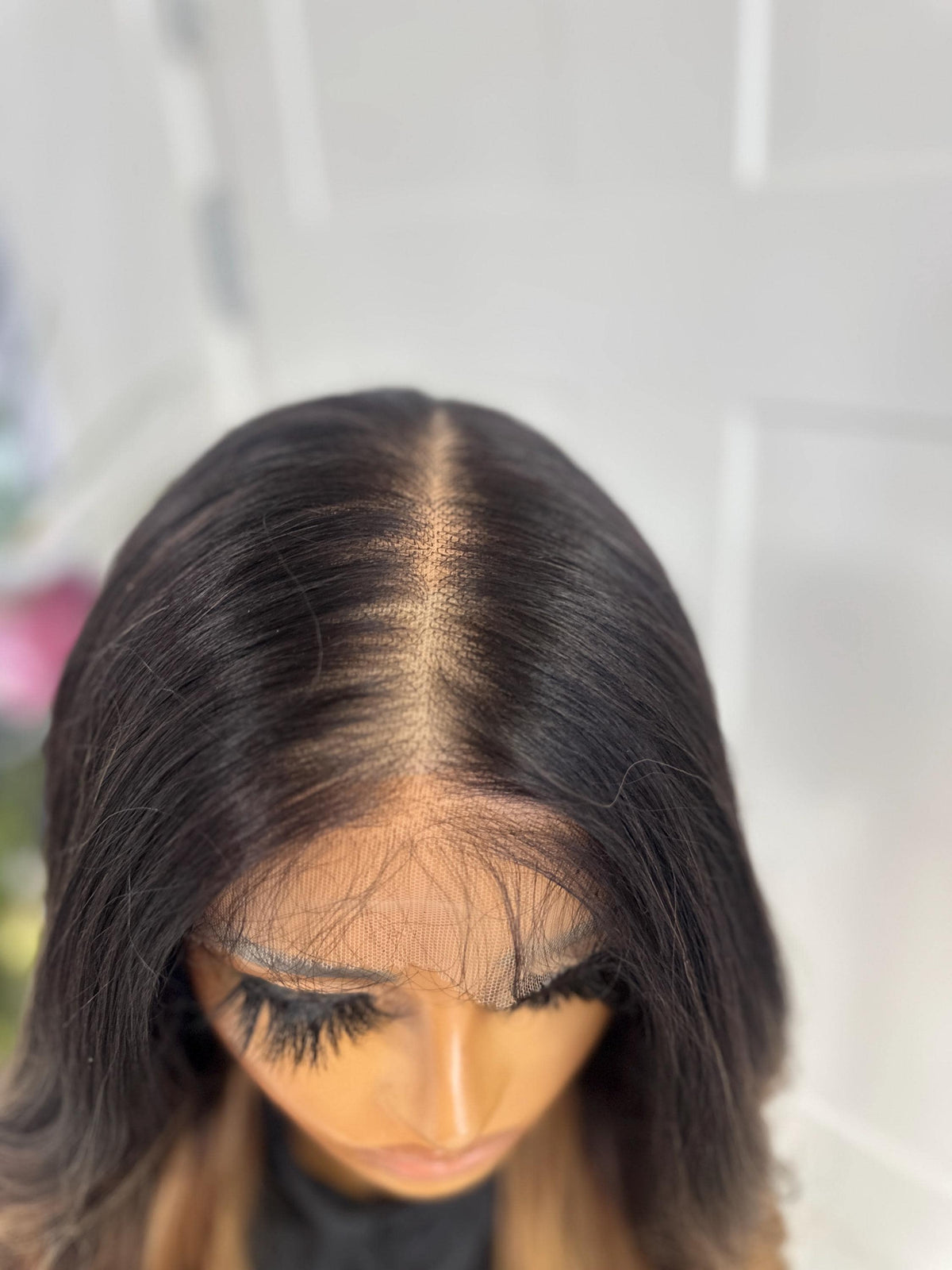 Long Wavy Lace Front Wig | Honey Blonde &amp; Brown Ombre -Natasha - estellewigsandmore.co.uk WIG