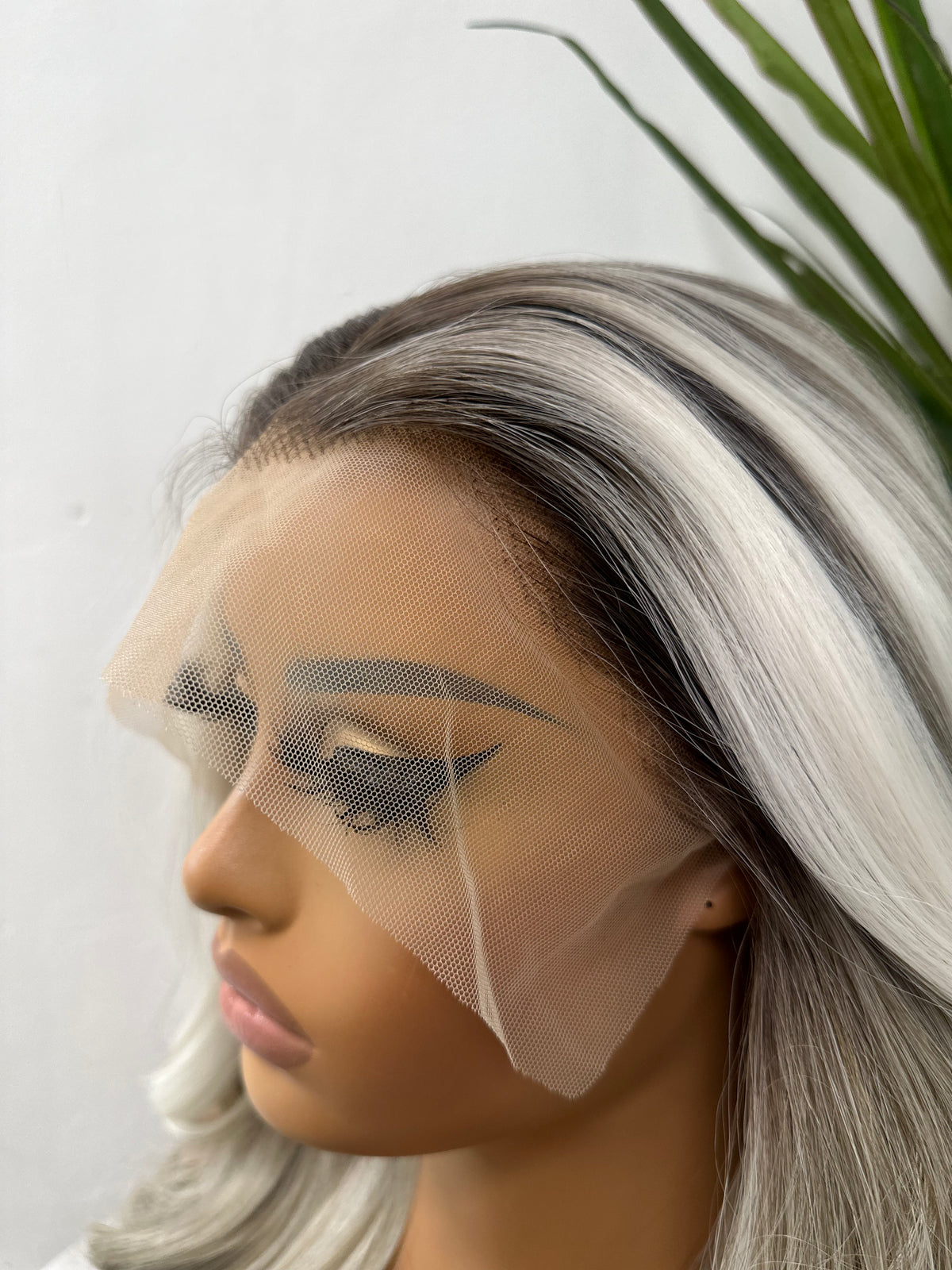 Long Rooted Ash Blonde Mix Lace Frontal Synthetic Wig-JEAN - estellewigsandmore.co.uk Synthetic Lace front wig