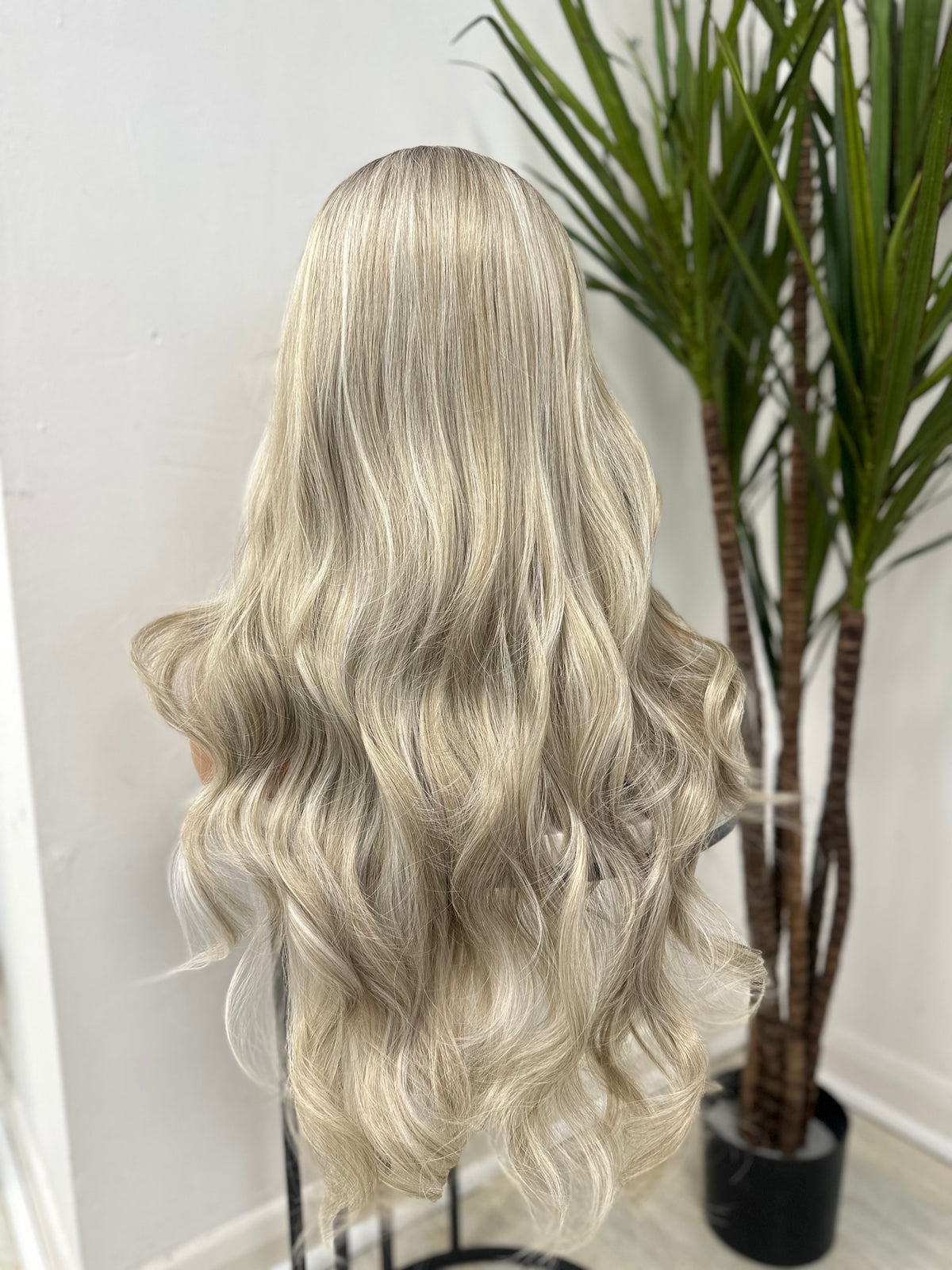 Long Rooted Ash Blonde Mix Lace Frontal Synthetic Wig-JEAN - estellewigsandmore.co.uk Synthetic Lace front wig