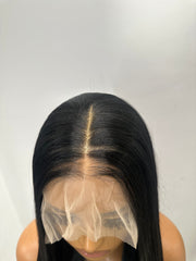 ILARIA-13*6 Long Straight  Silver Lace Frontal Wig