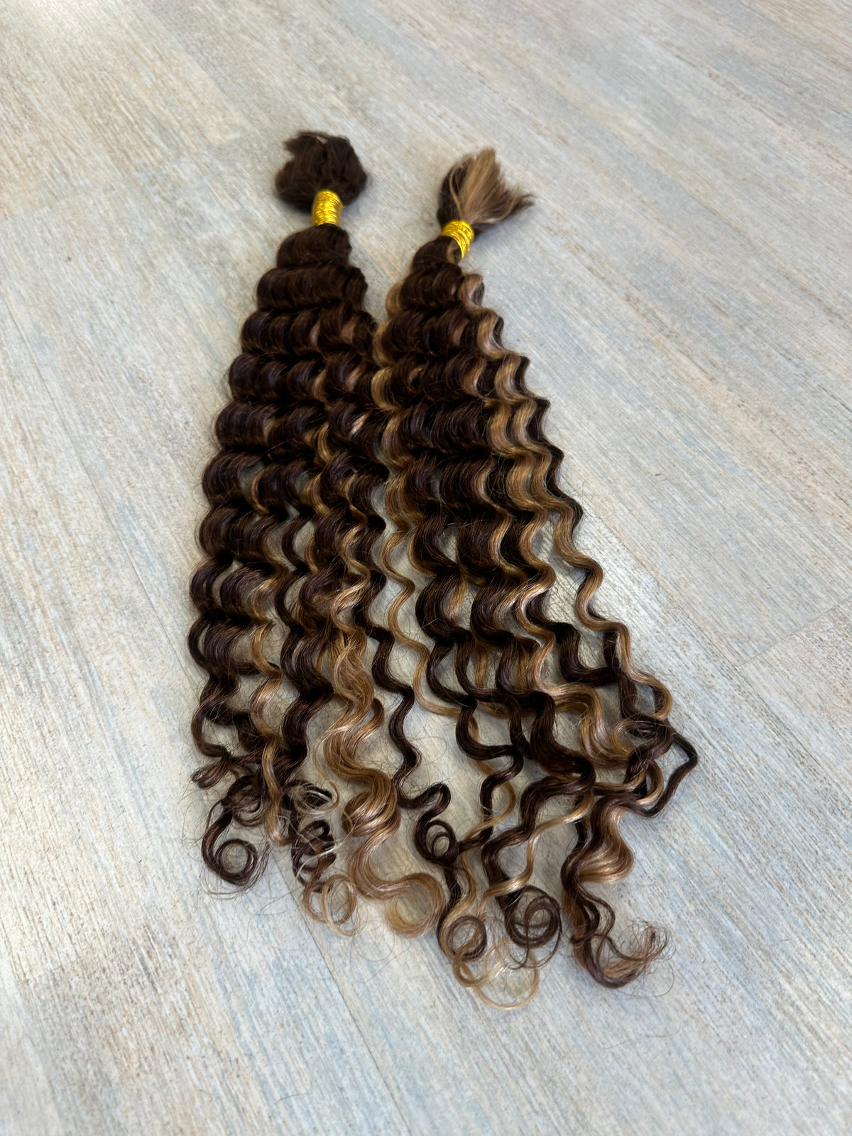 HUMAN HAIR Deep Wave Bulk Braiding Hair Boho Braids Goddess