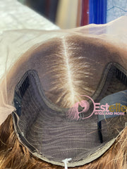 BROOKLYN-Bob Ombre Auburn  Human Hair HD Lace Frontal  Wig