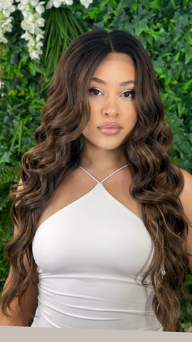 ISLA -Long Wavy Synthetic Lace Front  Wig
