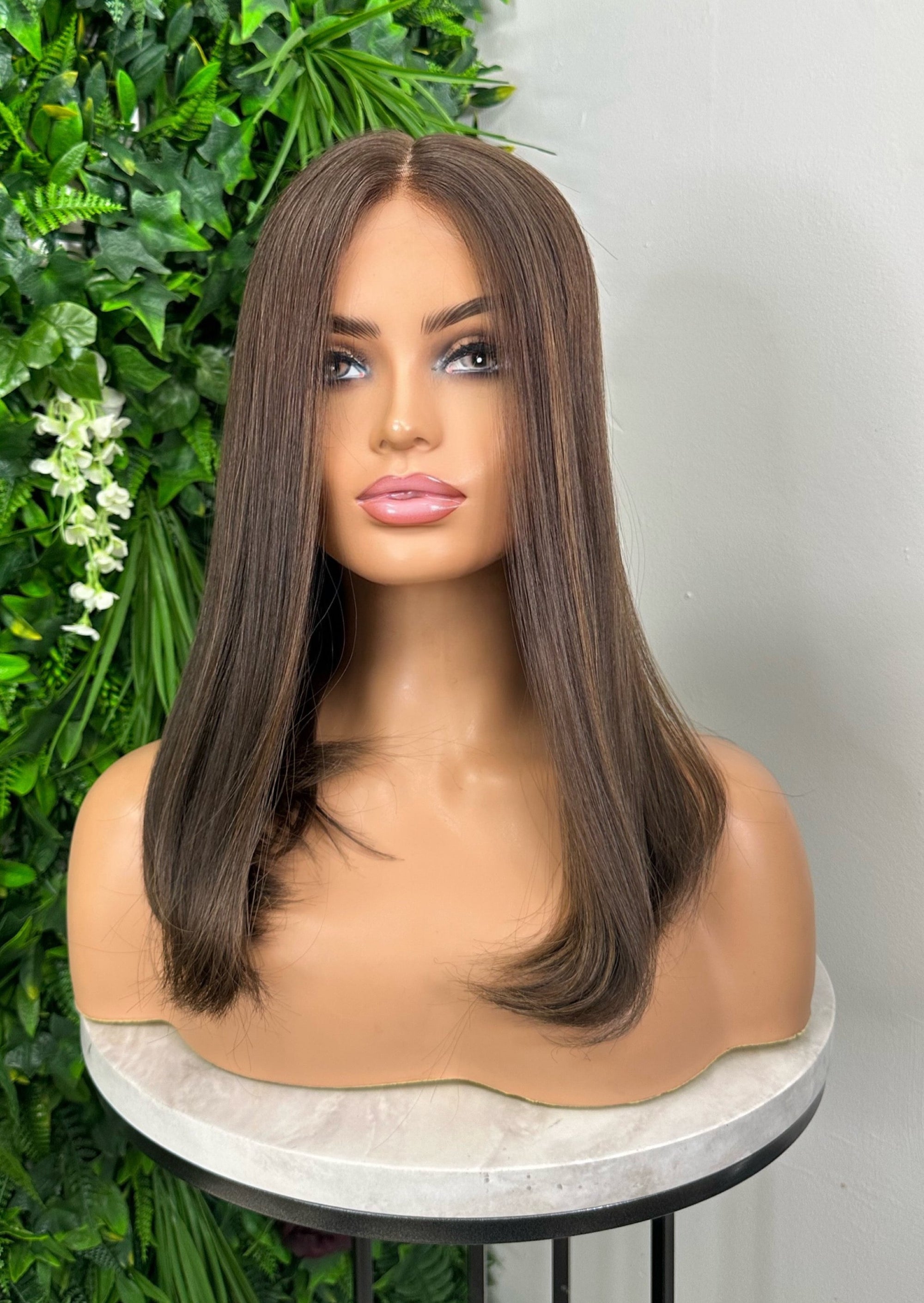 SHARA -12” 100% European Human Hair Lace Front Wig