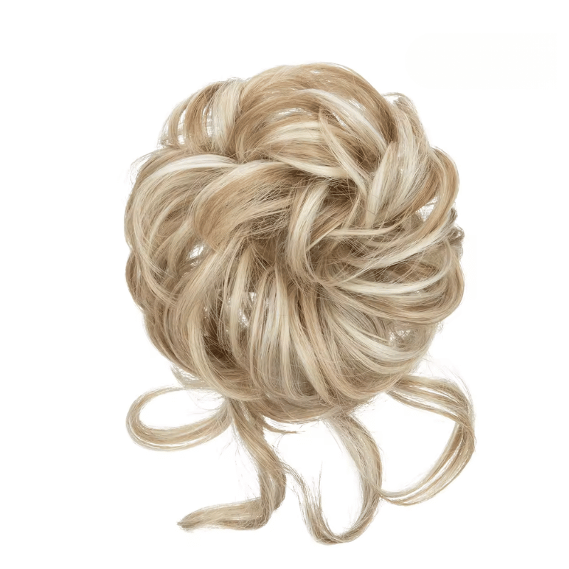 Curly Messy Bun Hair Scrunchie | Synthetic Heat Resistant Bun Hair Piece