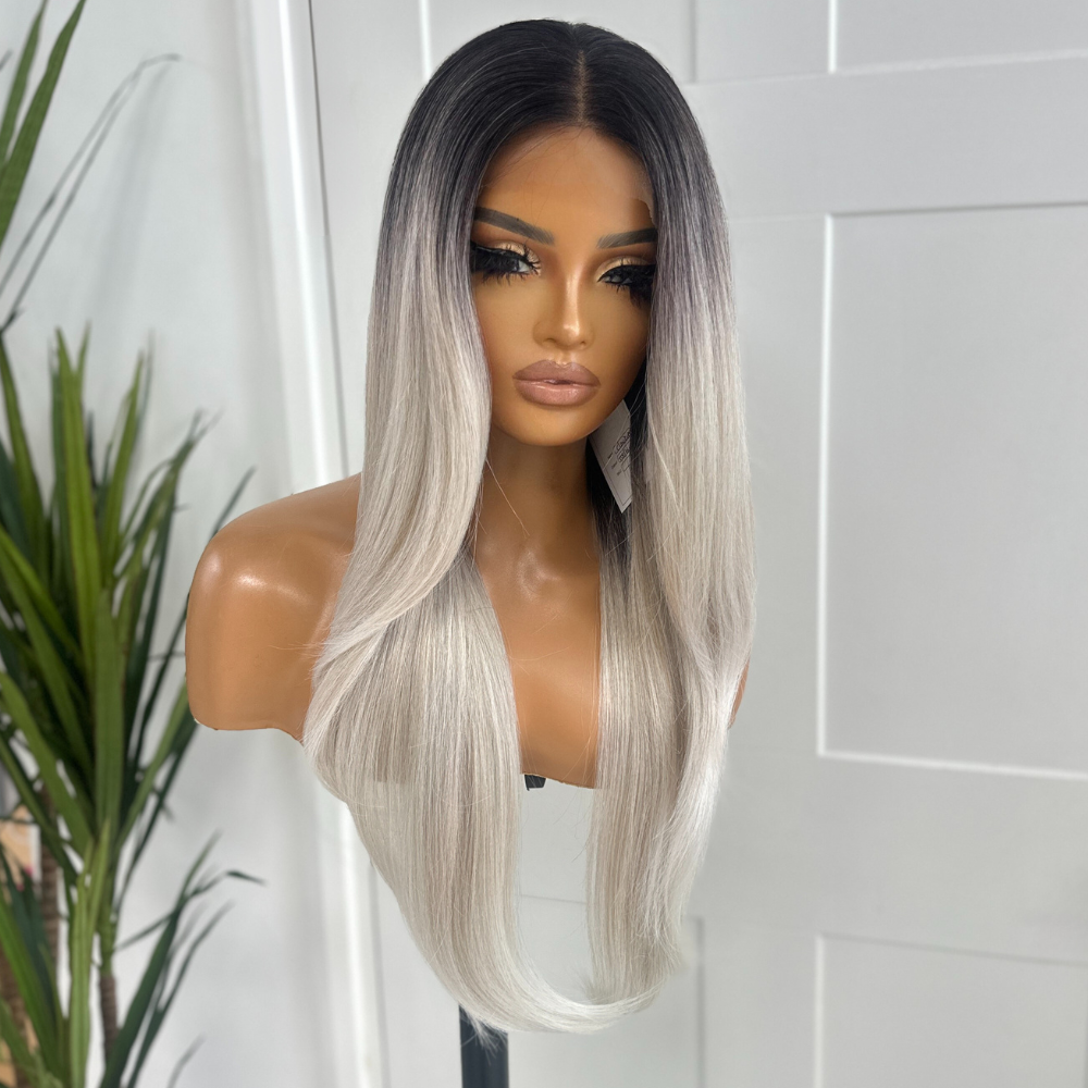 Long Straight Layered  Synthetic Lace Front Wig-CLAUDIA