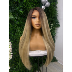 STELLA-Human Hair Blended Lace Wig