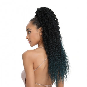 BOUNCE-Long Wavy Drawstring Synthetic Ponytail