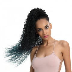 BOUNCE-Long Wavy Drawstring Synthetic Ponytail