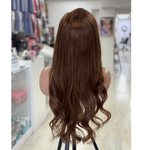 EMILY-20" Light Brown HD Lace Front Human Hair Wig