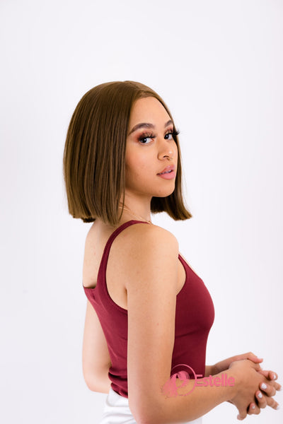 JADE - Chestnut Brown Bob Straight Lace Front Wig