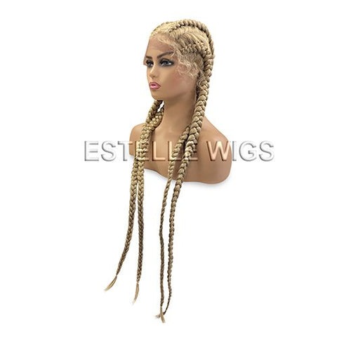 EDEN 1- Long Cornrow Braided Lace Front Wig