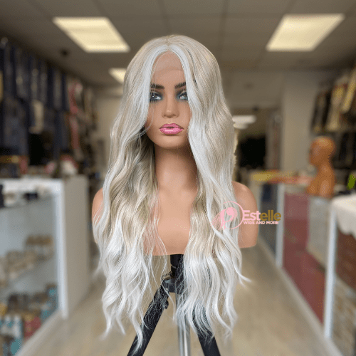 MISTY Long Blonde Wavy Synthetic Lace Front Wig