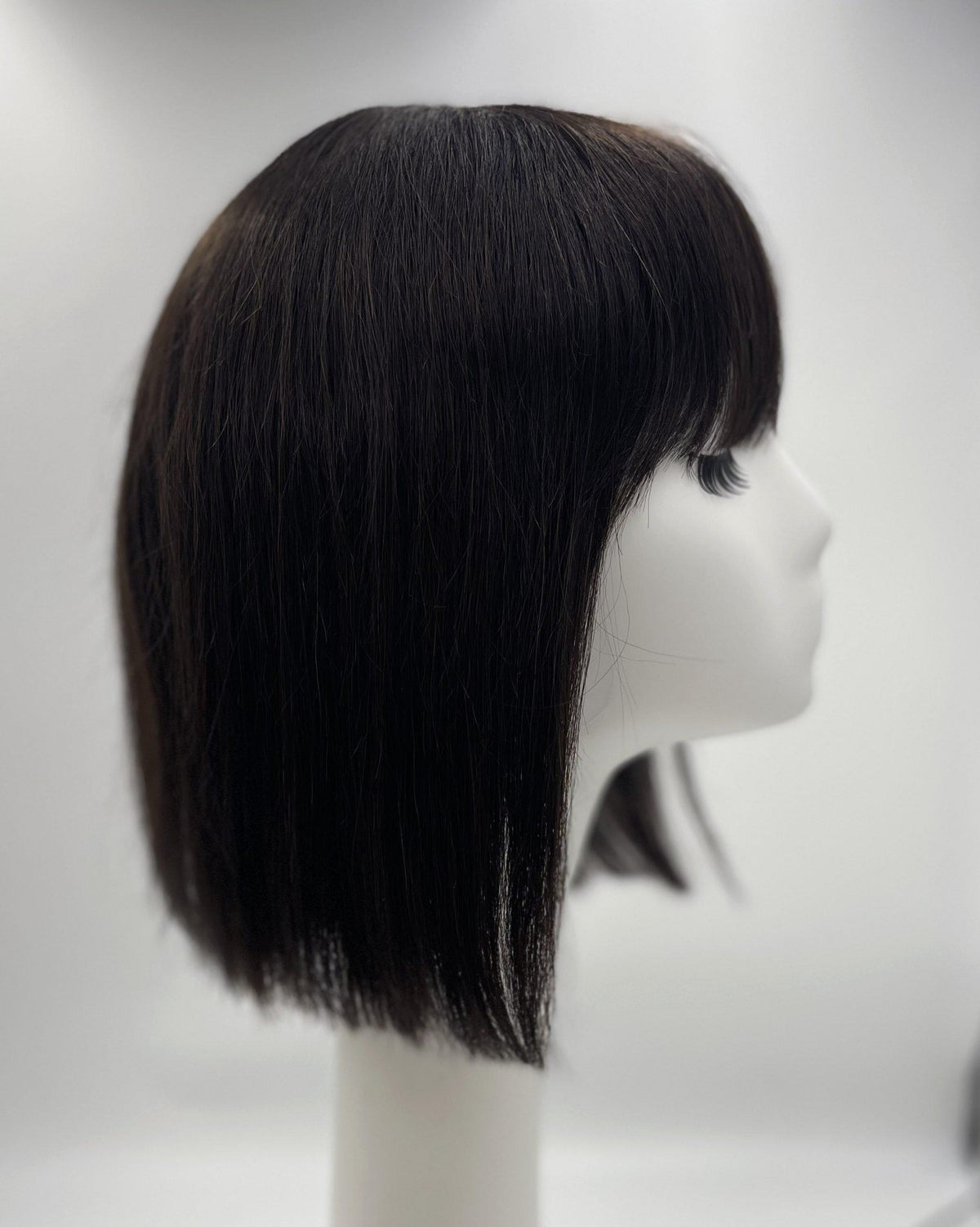 Hailey - Human Hair Shoulder Length Bob Wig with Full Fringe - estellewigsandmore.co.uk
