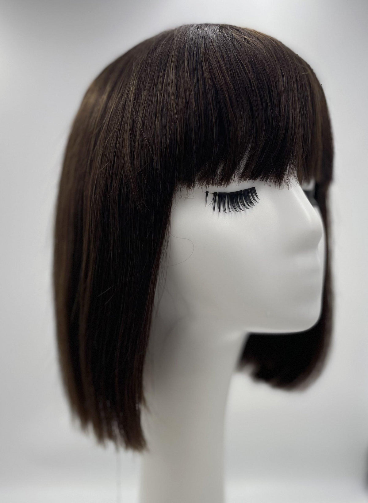 Hailey - Human Hair Shoulder Length Bob Wig with Full Fringe - estellewigsandmore.co.uk