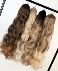 ARIEL-Long Wavy Synthetic Drawstring Ponytail - estellewigsandmore.co.uk synthetic hair extensions